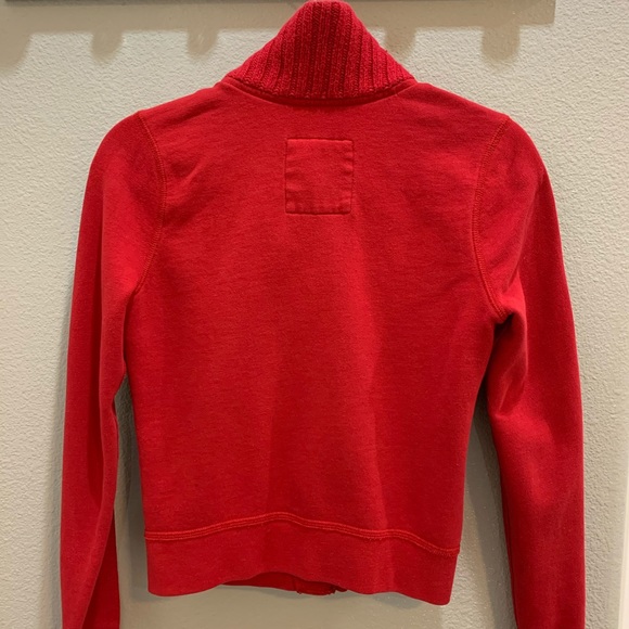 Hollister Women Sweater Cardigan in Red - Picture 3 of 6